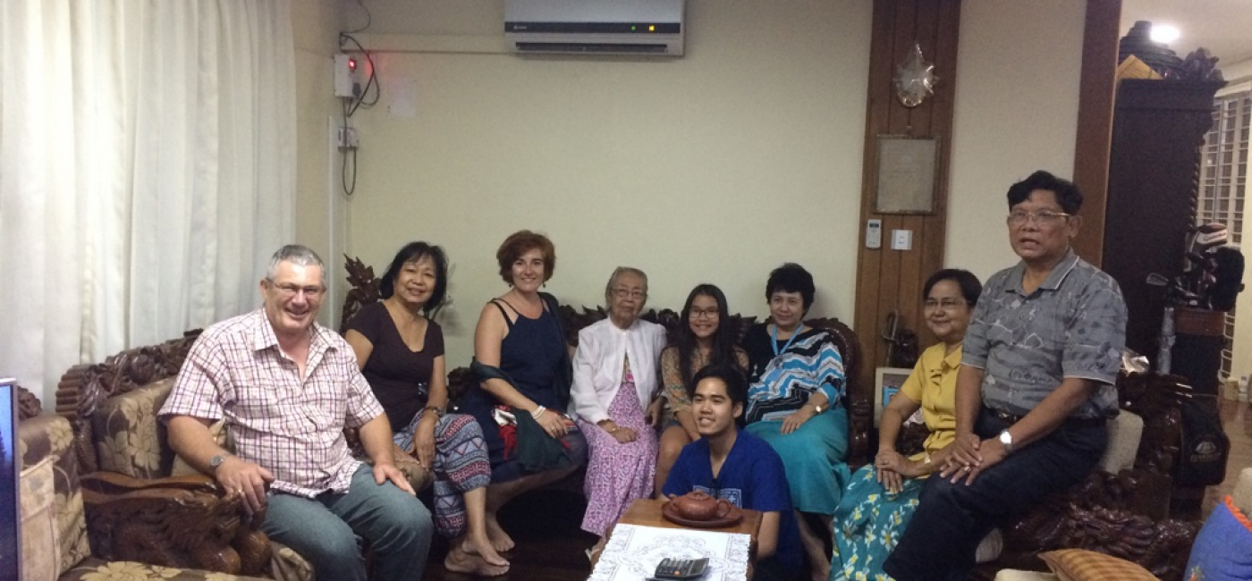Familie in Yangon