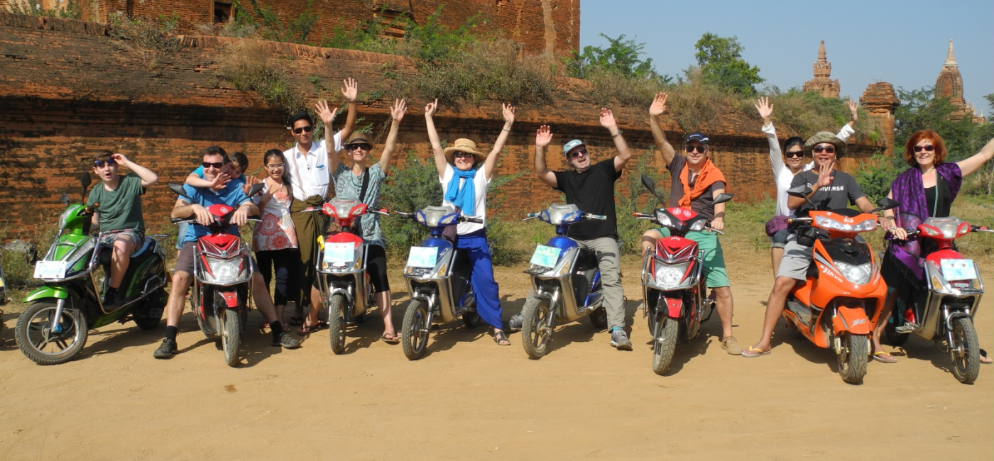 e-bike in Bagan - FUN!